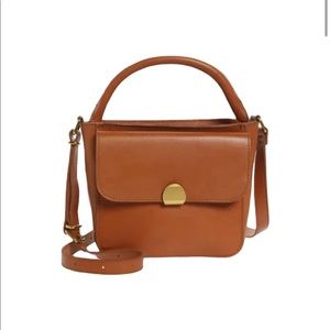 Madewell The Mini Abroad Crossbody Bag Dark Toffee NWT